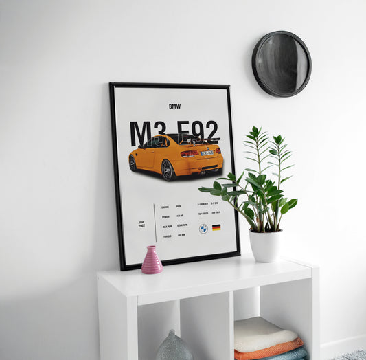 M3 E92 Photo Frame