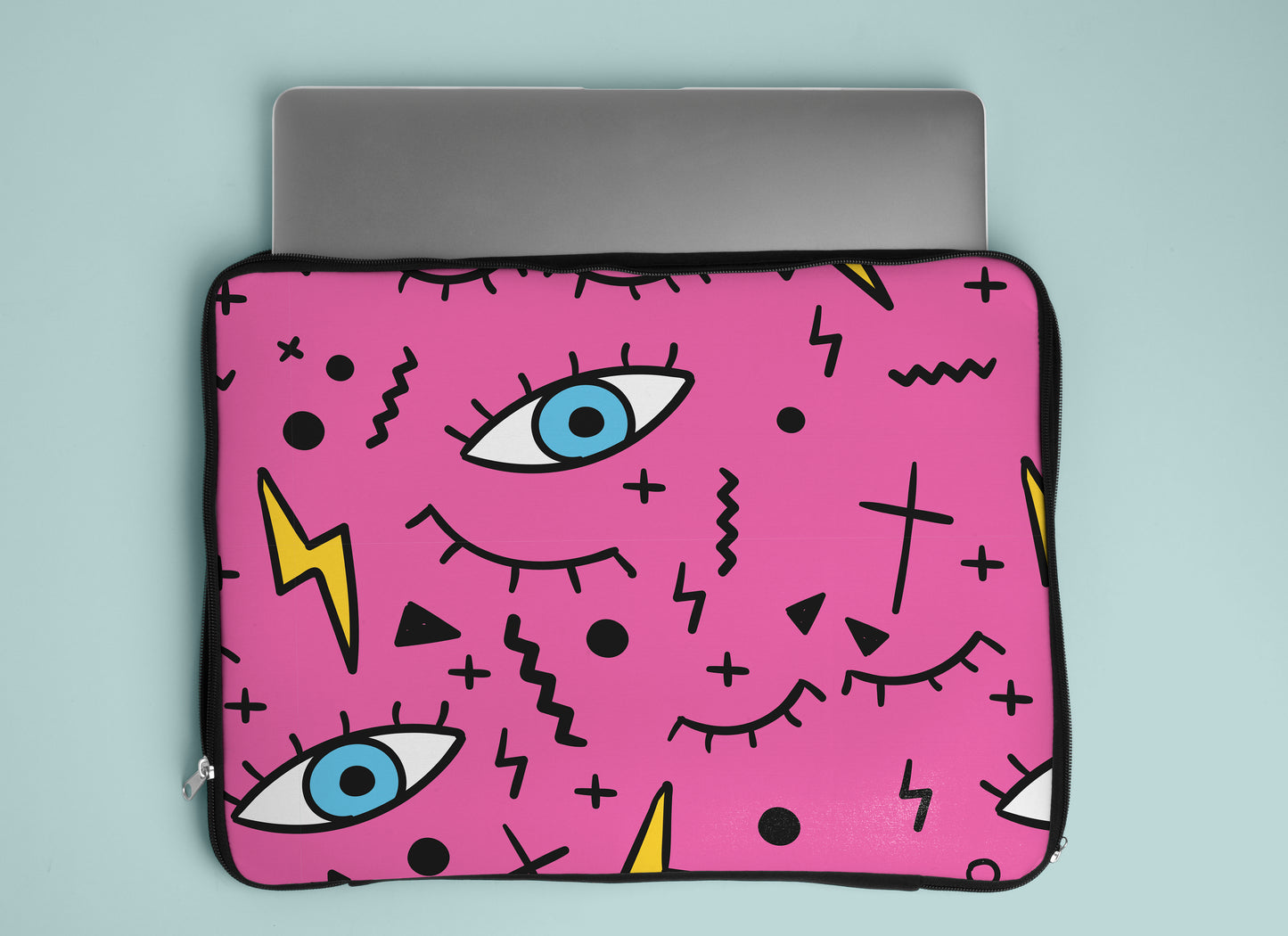 Pink Eyes Laptop Sleeve