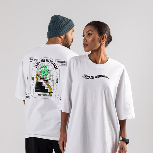 White Nebula Oversize T-Shirt