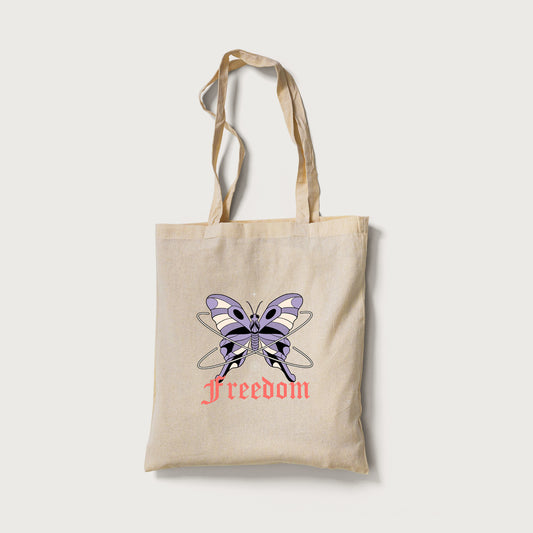 Free Butterflies Tote Bag