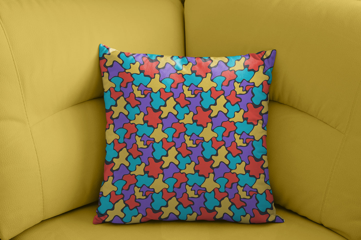 Blobs Velvet Pillow