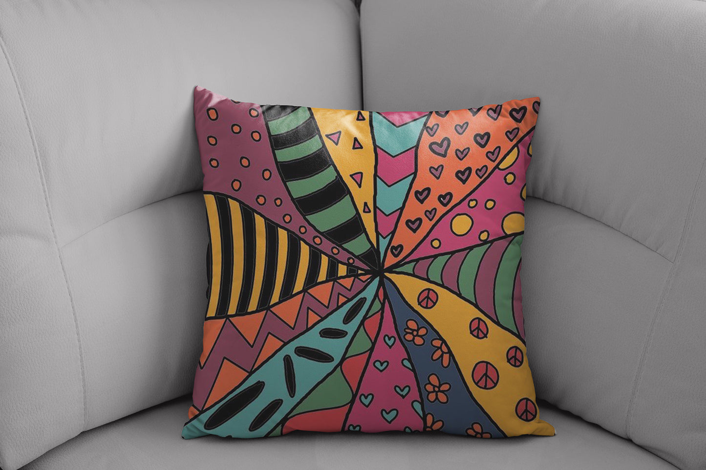 Gypsy Vortex Velvet Pillow