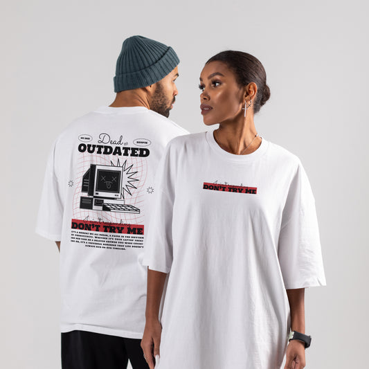 White Outdated Oversize T-Shirt